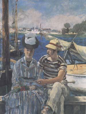 Edouard Manet Argenteuil (The Boating Party) (mk09) Sweden oil painting art